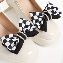 2pcs Classic & Bow Shoe Buckles For Wedding High Heels