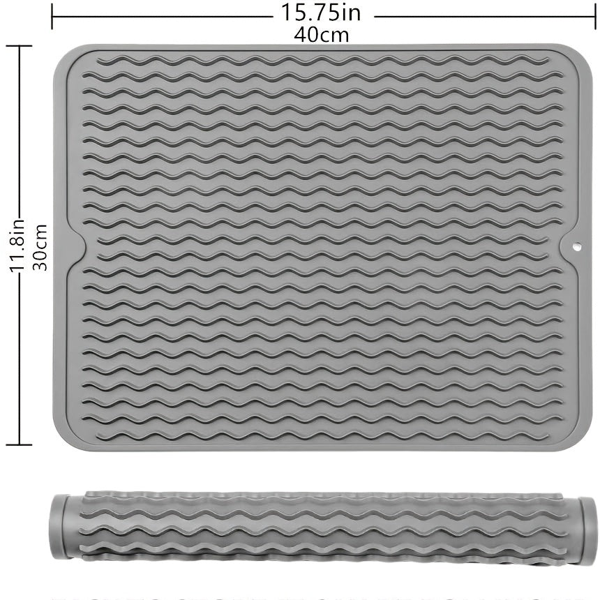 Silicone Drying Mat - Heat Resistant, Easy to Clean