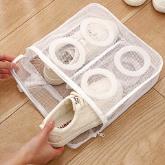 Zippered Shoe Washing Bag Portable Anti-deformation Bag