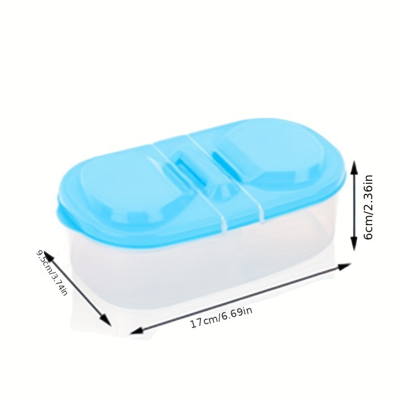 Large Capacity Double Grid Fresh-Keeping Box for Fruits & Snacks