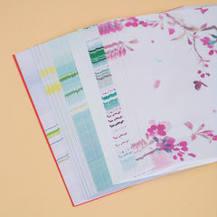 50 Sheets Double Sided Origami Paper Kit Pink Cartoon Pattern Paper 12 Designs