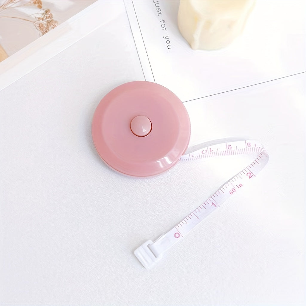 3pcs Leather Ruler Office Supplies Tape Measure Round Telescopic