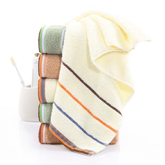 3pcs Cotton Striped Pattern Hand Towel Quick Dry Towel