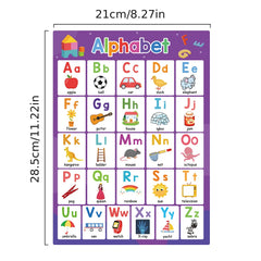 10 Themes Kids Learning English A4 Posters Educational Toys