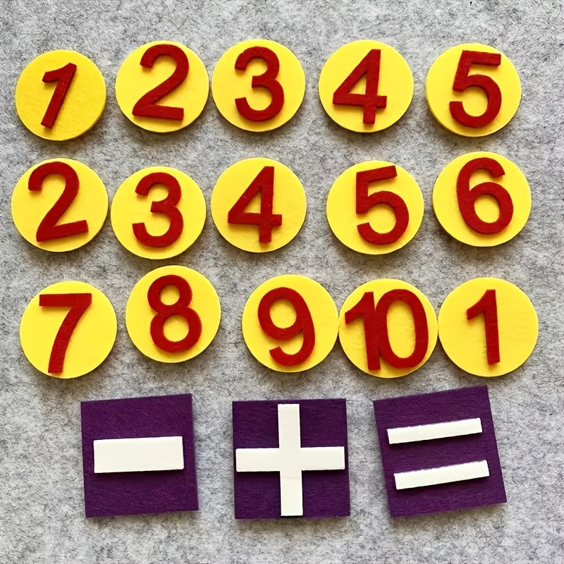 Felt Finger Puppets Counting Learning Tools - Math Toys for Early Development