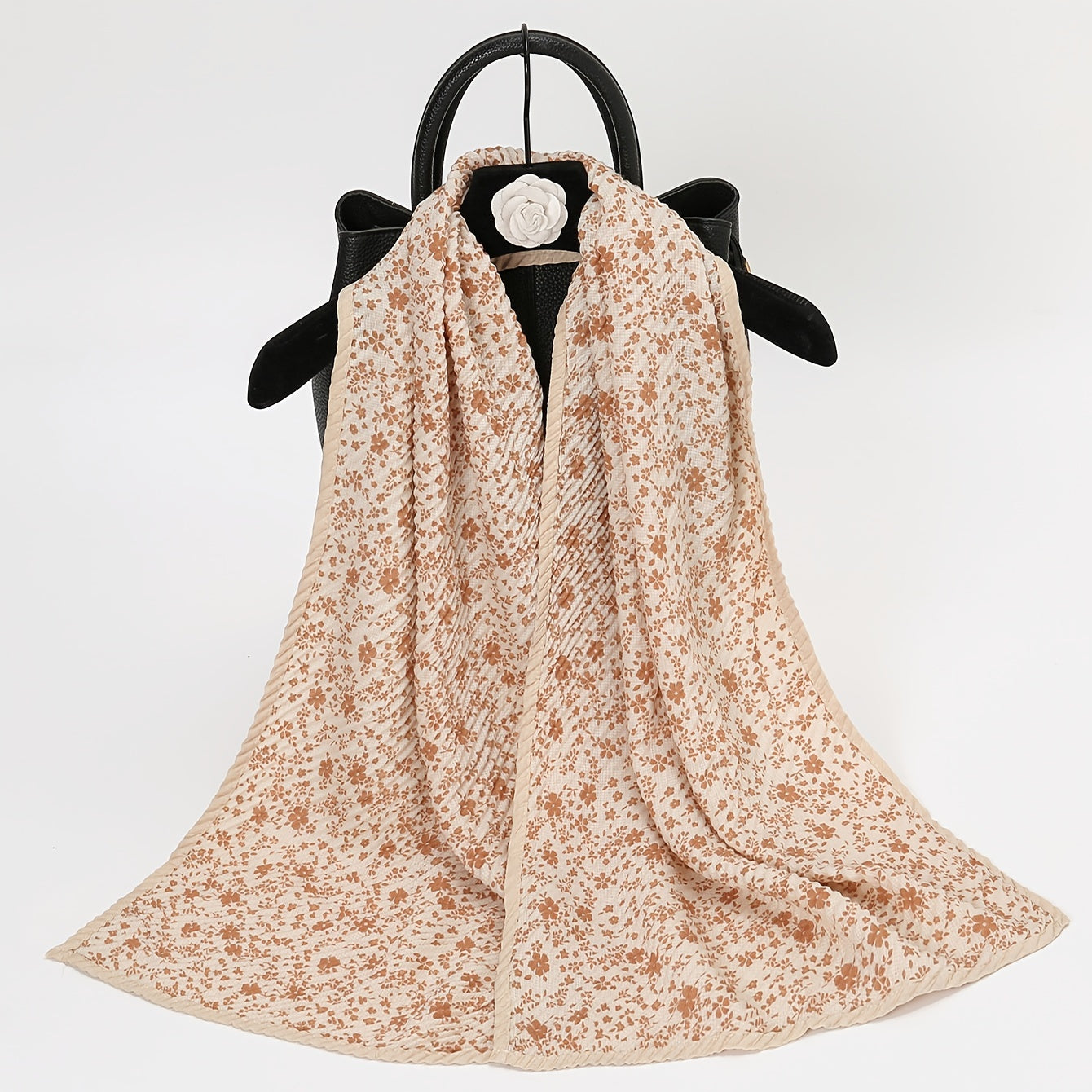 Vintage Flower Print Finale Scarf Double sided Thickened Shawl Scarves