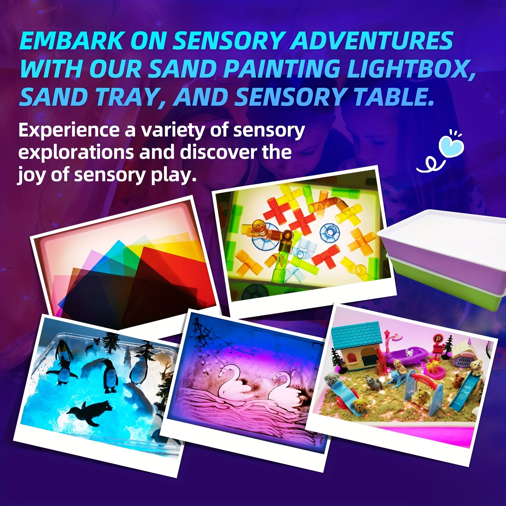 DIY Sand Painting Light Table Kit USB Powered No Batteries Needed
