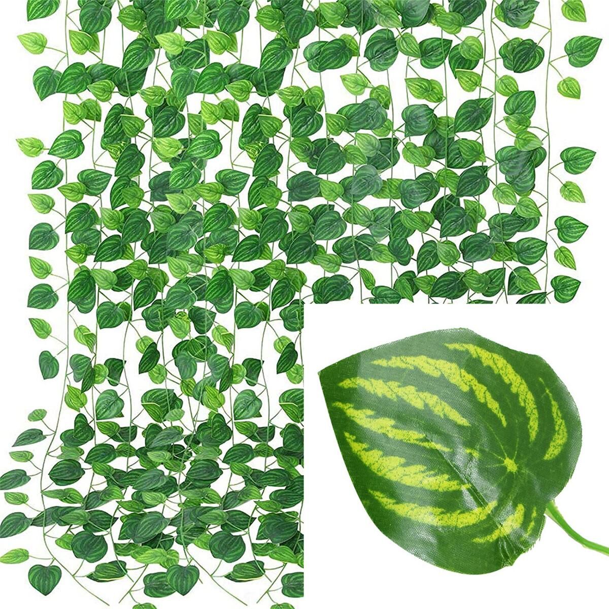 Realistic Artificial Ivy Leaves for Bedroom Decor