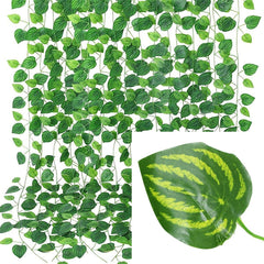 Realistic Artificial Ivy Leaves for Bedroom Decor