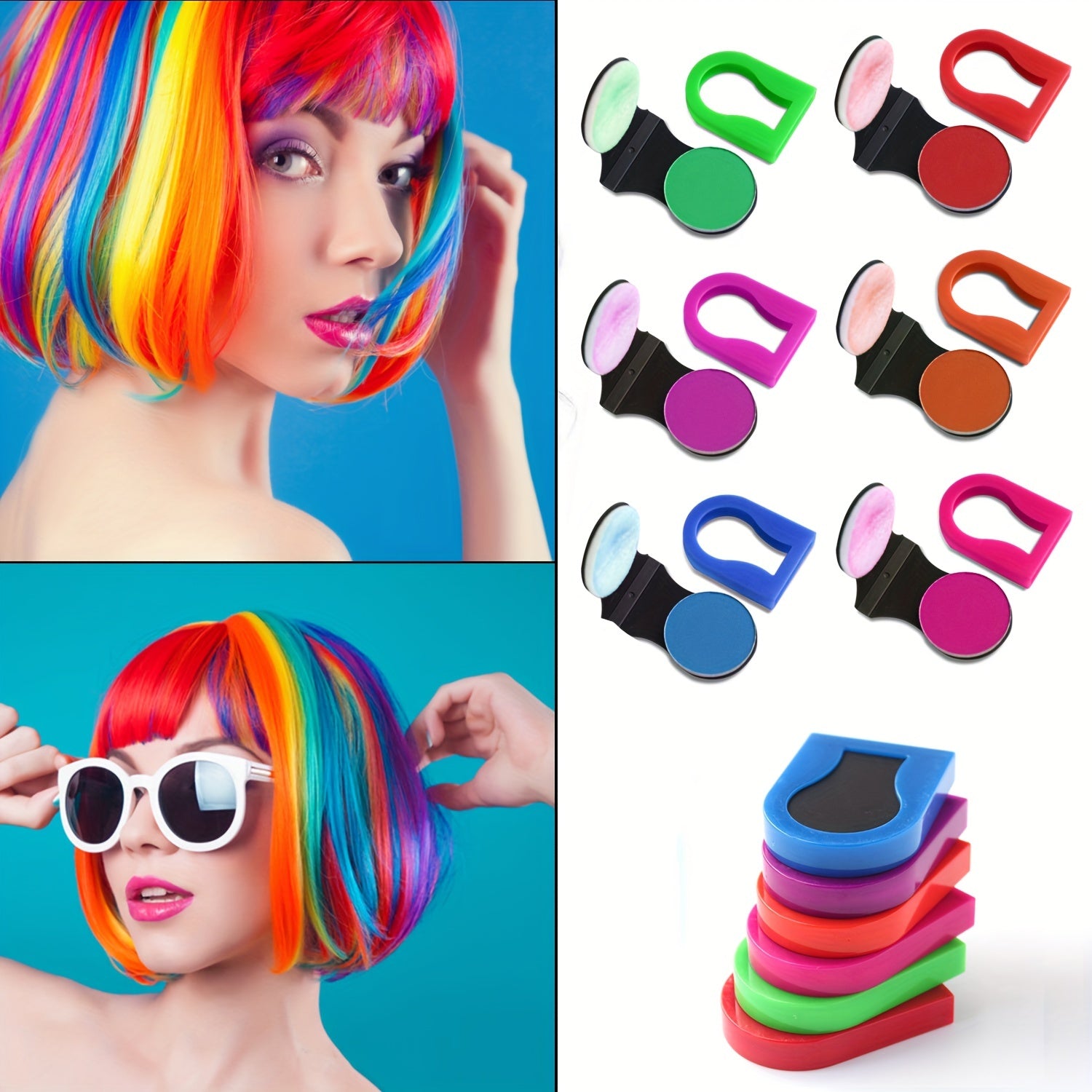 Hair Chalk Temporary DIY Hair Product Y2K Washable Temporary Hair Dye