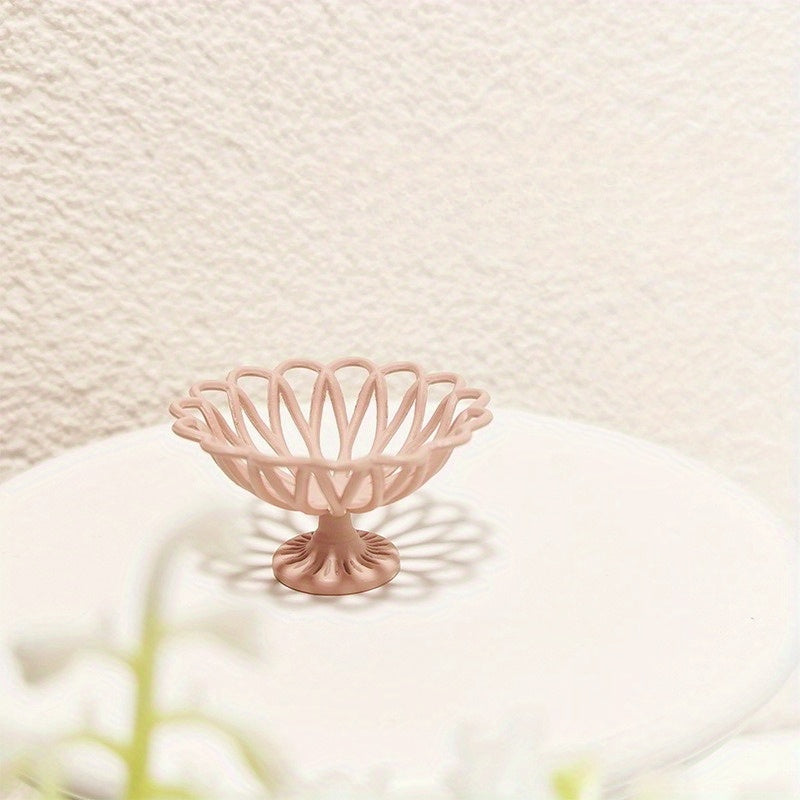Dollhouse Tall Fruit Plate Toy Scene Model Dollhouse Accessories