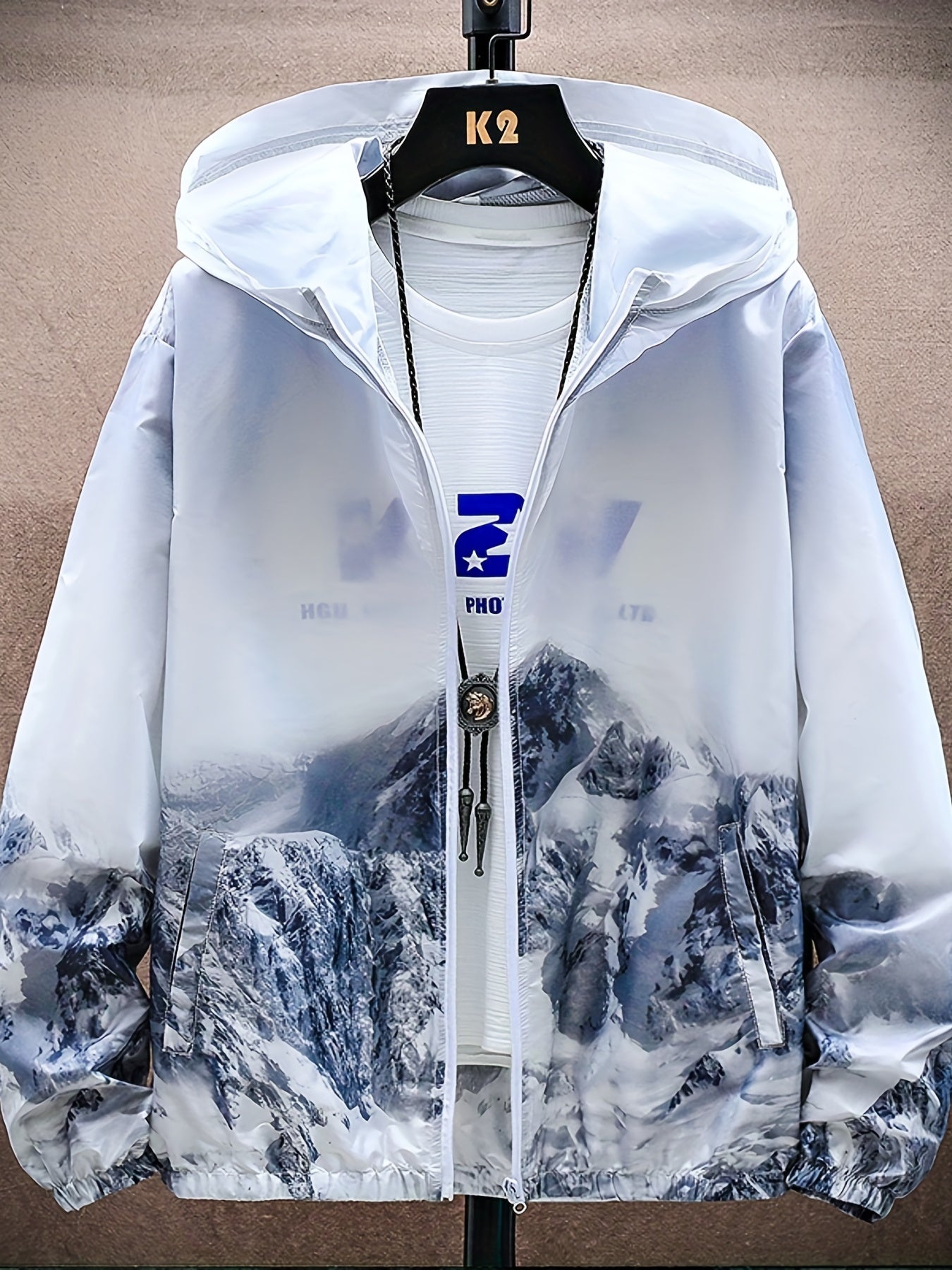 Men's Mountain Landscape Sun Protection Jacket