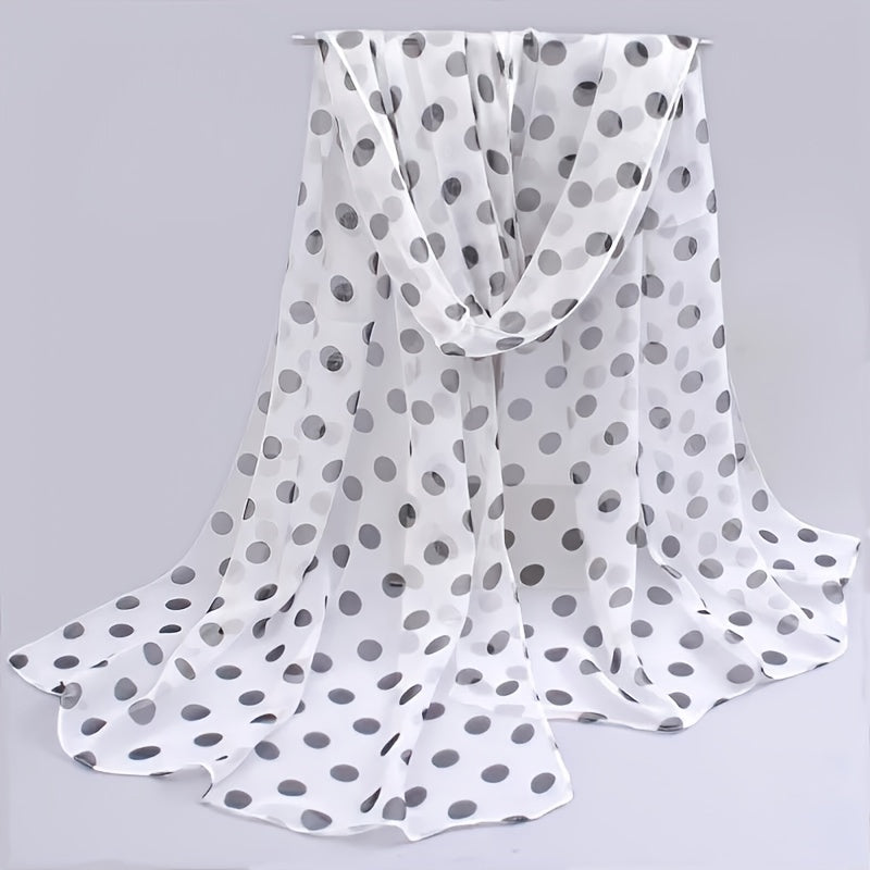 Colorful Polka Dot Scarf Casual Shawl Head Wrap Beach Hijab