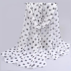 Colorful Polka Dot Scarf Casual Shawl Head Wrap Beach Hijab