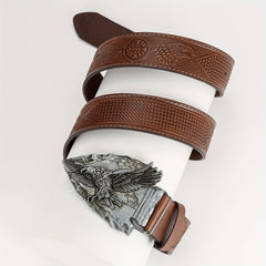 High End Eagle Embossed Men's Belt