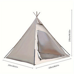 Portable Pyramid Tent Mosquito Rainproof Camping Tent