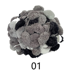 125g Chunky Melange Yarn Big Acrylic Yarn 24m DIY Seatpad Rag Blanket Yarn