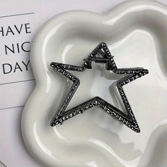 Pentagram Metal Hair Clip Niche Hair Claw Fairy Girl's Hair Accessories