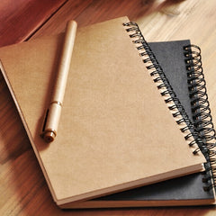 Cowhide Sketchbook Doodle Notebook 12x18cm