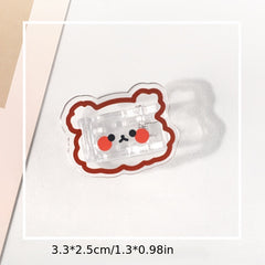 Cartoon Acrylic Snack Sealing Clip Set of 9pcs