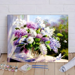 Butterfly And Flower 40 Painting By Numbers For Adults
