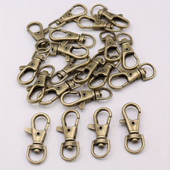 50pcs Vintage Lobster Clasp Pendants DIY Jewelry Accessory