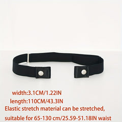 Elastic Adjustable Belt For Jeans - Invisible Stretch Trousers Belt