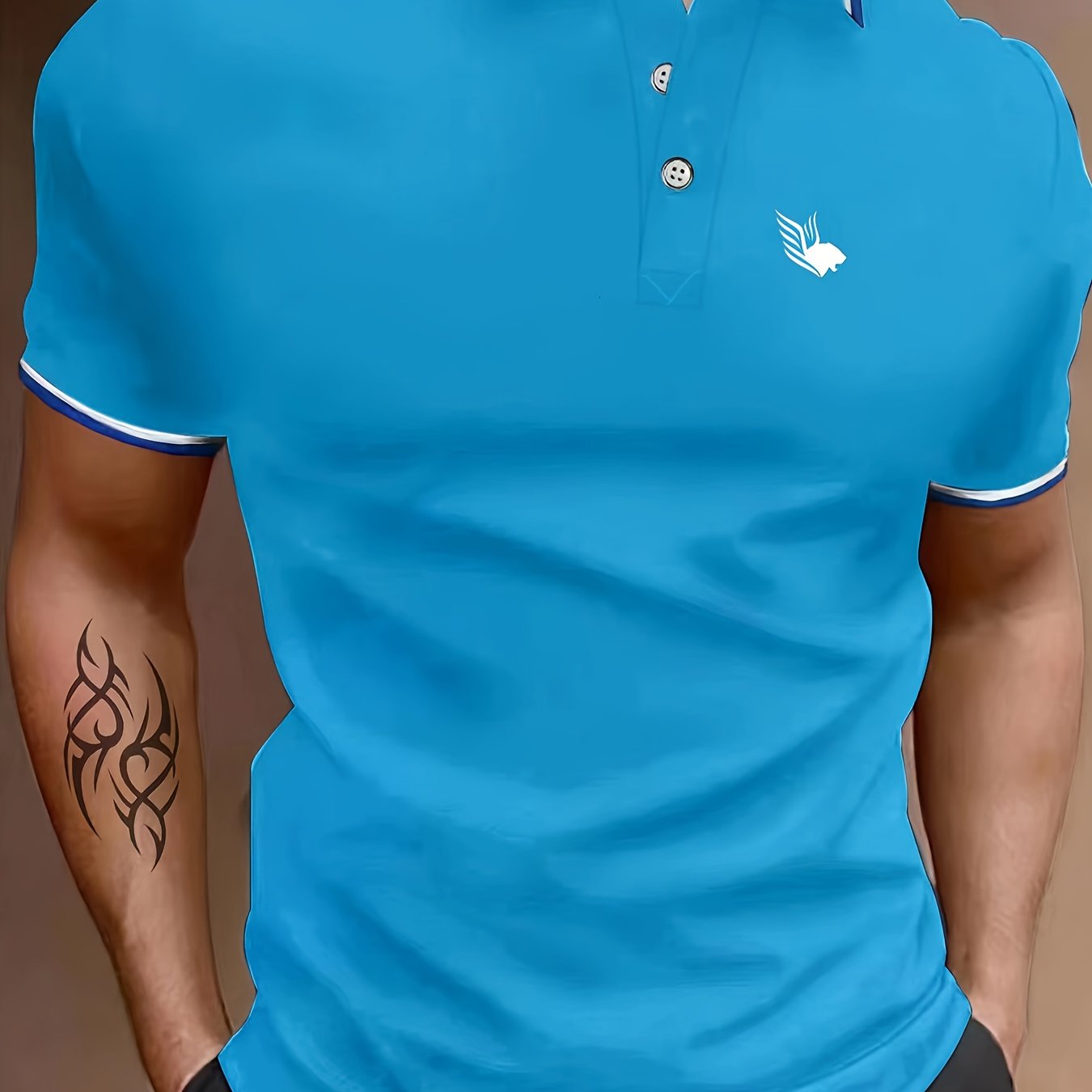 Abstract Pattern Print Men's Golf Short Sleeve Shirts