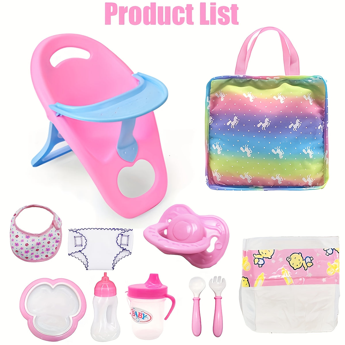 11-Piece Doll Party Game Set for Kids Aged 3+
