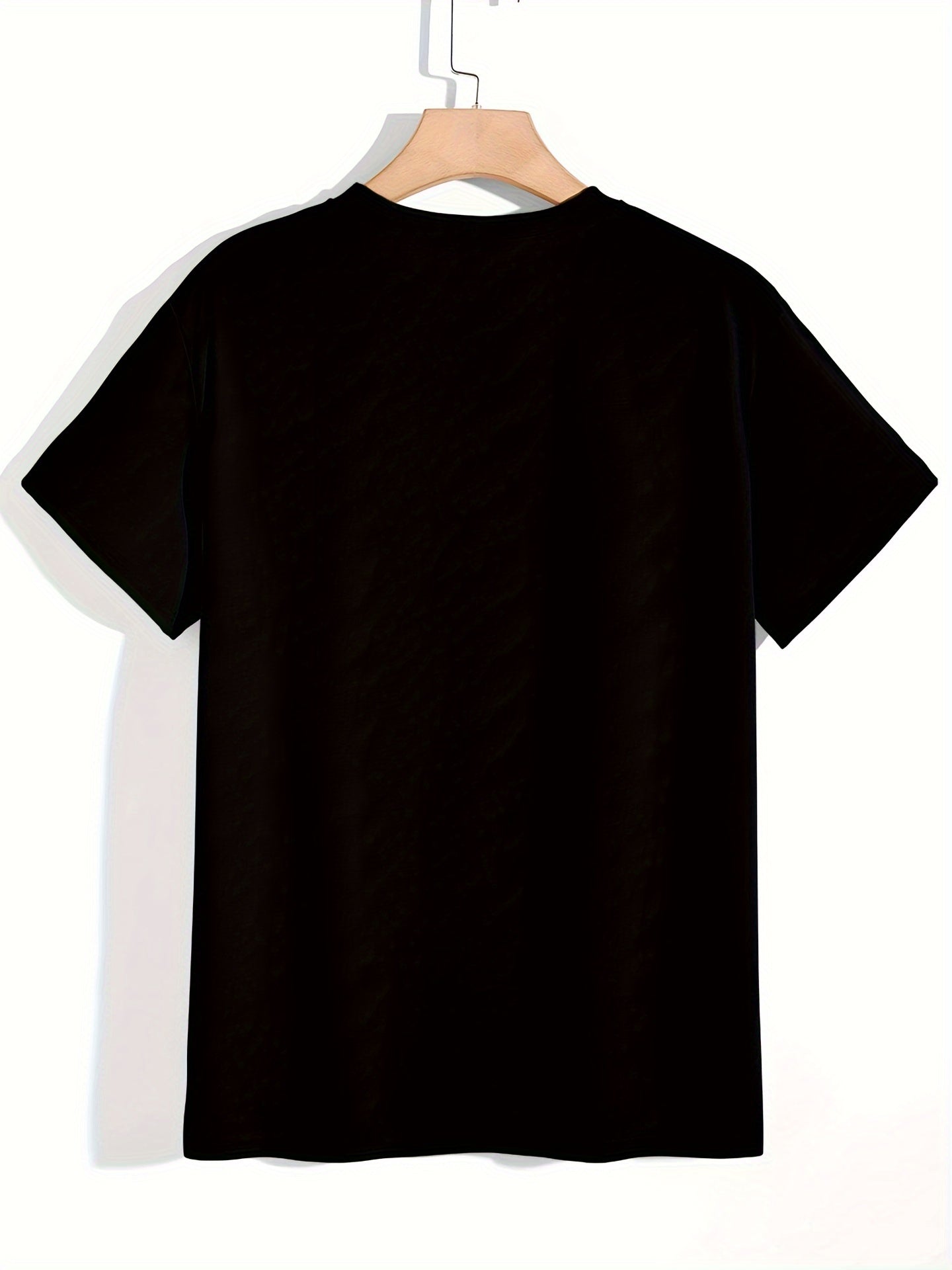 Men's Devil Pattern Sports T shirt Casual Stretch Round Neck Tee Shirt