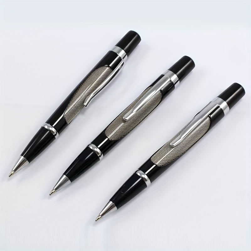 Metal Roller Ballpoint Pen with Telescopic Gel Pen and Refill