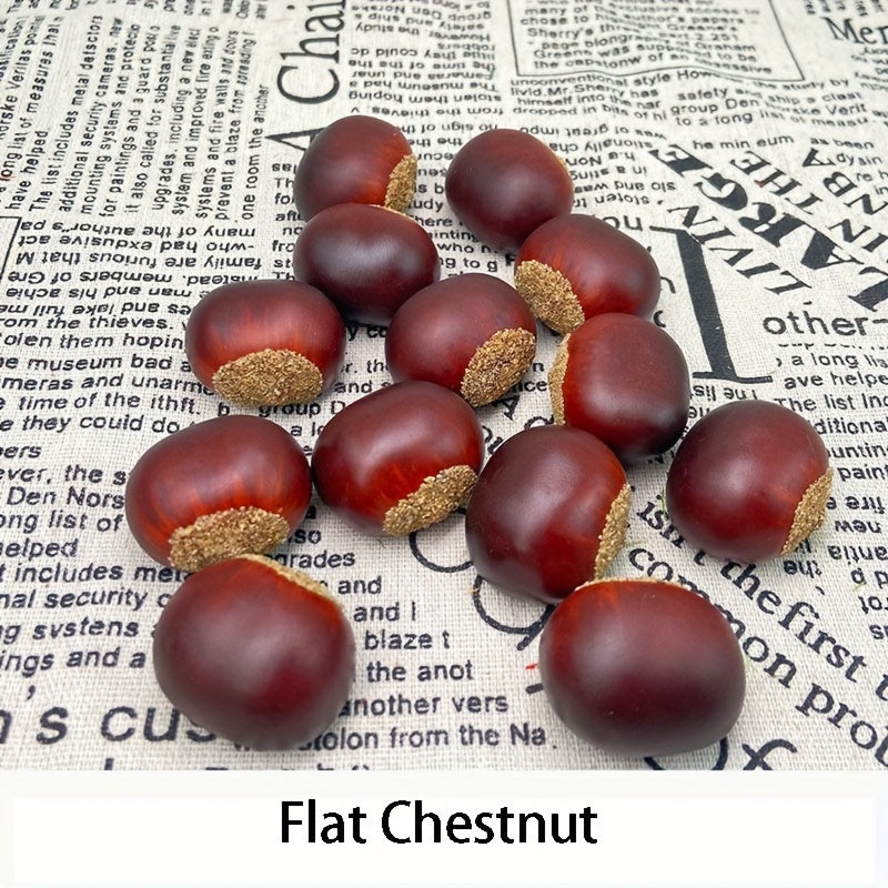 10pcs Pretend Chestnut Model for Holiday Photography Props