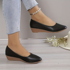 Women's Pointed Toe Slip On Flat Shoes Soft Sole Flats