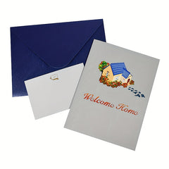 Welcome Home 3D Pop Up Card Housewarming Gift Card Envelopes
