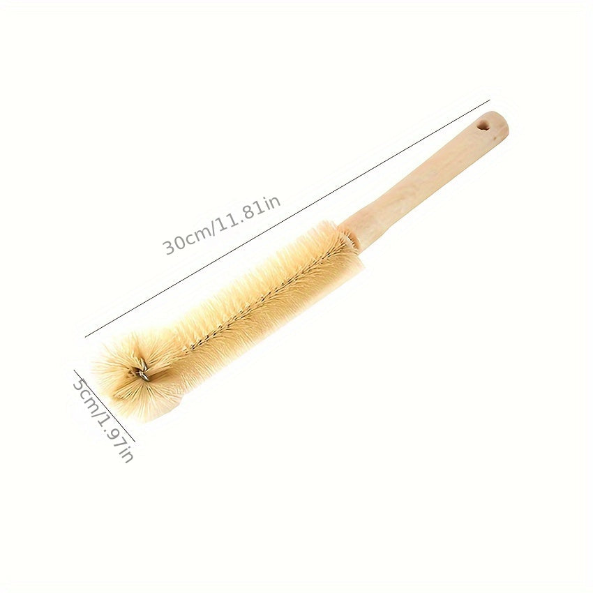 Water Bottle Cleaner Bamboo Handle Cleaning Brush
