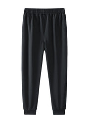 Zipper Pockets Knitted Joggers Men s Casual Solid