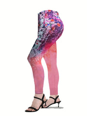  Painting Print Tee & Leggings Set