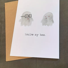You're My Boo Greeting Card For Him Her I Love You Birthday Anniversary