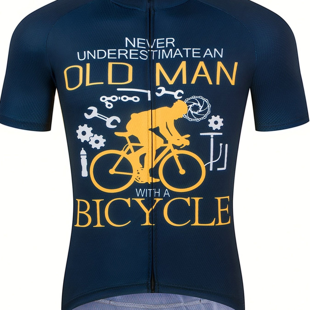 Men's Cycling Jersey Short Sleeve Breathable Bicycle Jersey With 3 Back Pockets