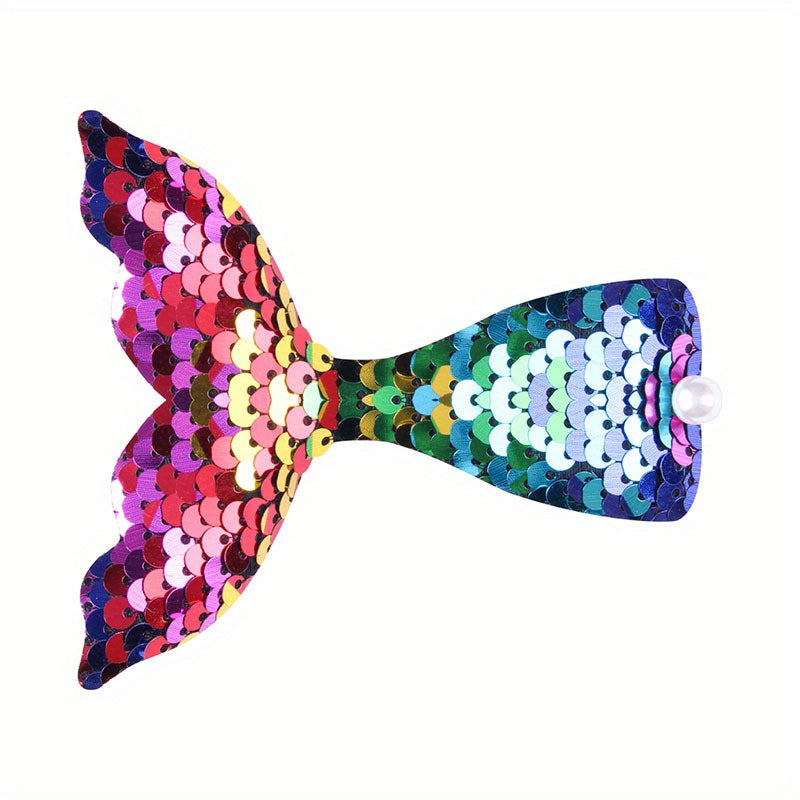 Gradient Holographic Fishtail Hair Clip Y2K Hair Accessories
