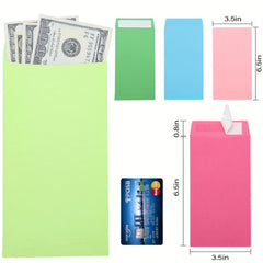 Pack Of 100 Colored Envelopes Self-seal Glossy Bridal Shower