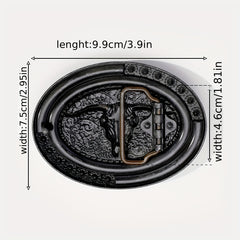 Boho Bull Head Belt Buckle Women Men Western Cowgirl Leather Waistband DIY