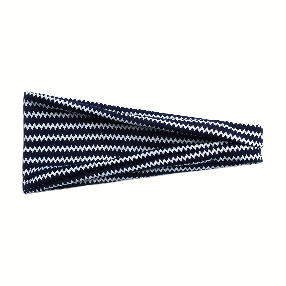Boho Wide Headband Yoga Sweatband Hair Accessory
