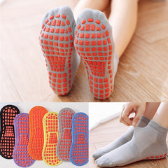 6 Pairs Non Slip Yoga Socks Low Cut Comfy Socks for Youth Adult