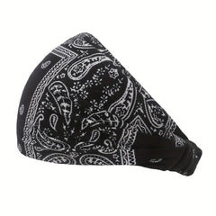 Paisley Headband Stretchy Boho Style Hair Band Headdress