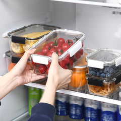 3pcs Plastic Food Storage Containers Keep Food Fresh & Organized