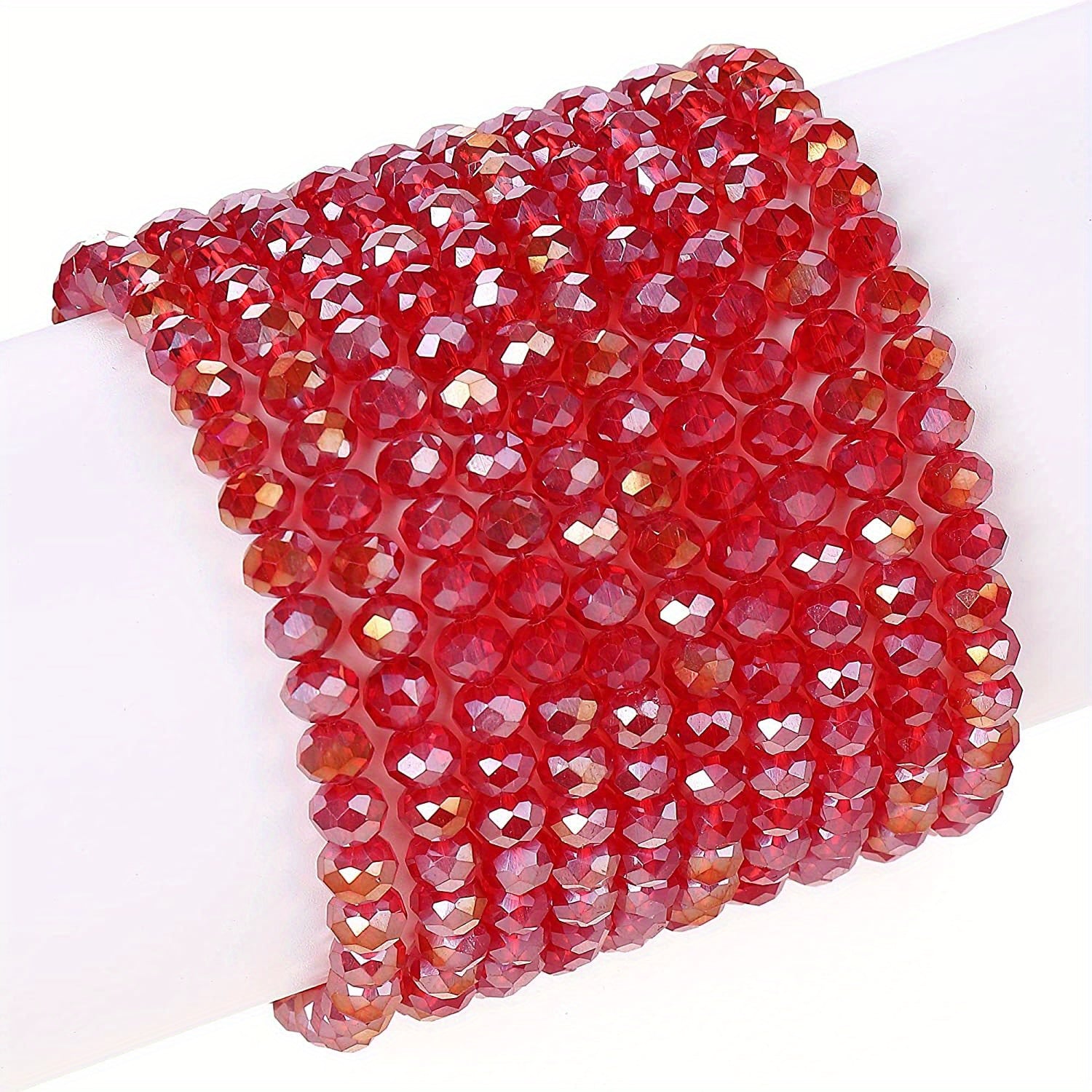 6 8mm AB Crystal Glass Beads Faceted Crystal Glass Beads for Jewelry Making DIY