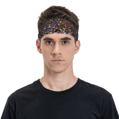 Men's Non Slip Breathable Headband Fitness Band Multicolor