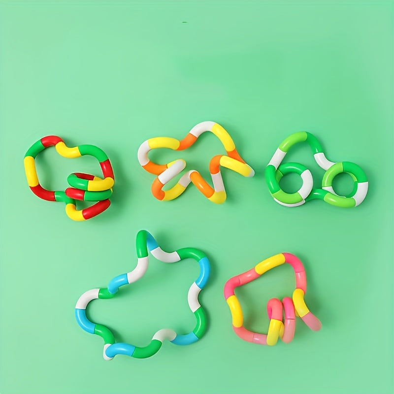 Colorful Plastic Brain Teasers for School and Home - Focus Fidget Toys