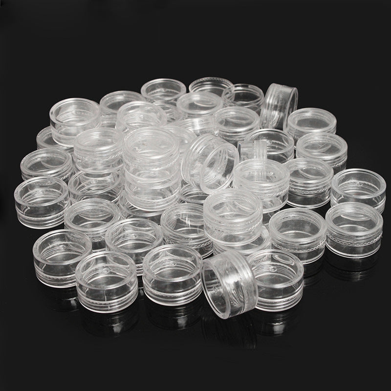 10pcs Round Plastic Small Box Storage Container